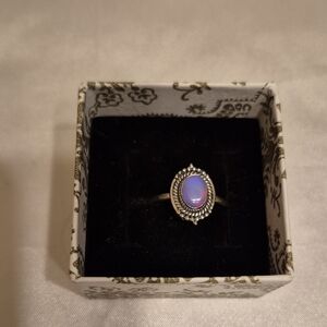 Sterling Silver Aurora Stone Ring